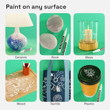 ARTISTRO 2 White Acrylic Paint Pens for Rock Painting Ceramic Wood Glass Tire Plastic - 0.7mm Extra Fine Tip Paint Markers Ideal for Labeling DIY ARTISTRO