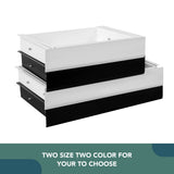 FLEXISPOT Under Desk Pull-Out Drawer Standing Desk Storage Organizer, Sliding Security Workstation Drawers (L, Black) FLEXISPOT