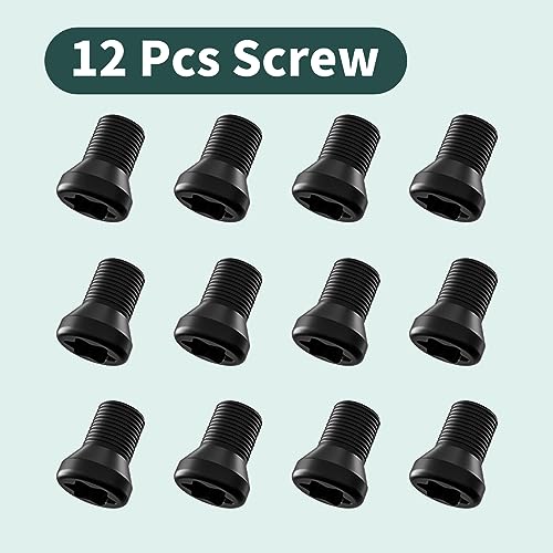 TBPA 24 Pieces Tungsten Carbide Cutters Inserts Set for Wood Lathe Turning Tools Included 11mm Square with Radius,12mm and 8.9mm Round, 30x10mm Sharp