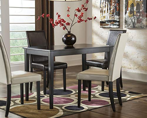 Signature Design by Ashley Kimonte Rectangular Dining Room Table, Black Signature Design by Ashley