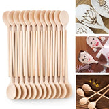 Mr.Woodware 12 Inch Wooden Spoons for Cooking - Set of 24 Long Handle Oval Wooden Spoon for Mixing, Stirring, Tasting - Kitchen Wooden Utensils For Mr. Woodware
