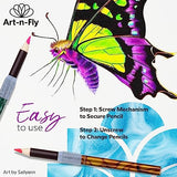 Art-n-Fly Pencil Extenders Set of 5 Pencil Lengthener for Color Pencils Art-n-Fly