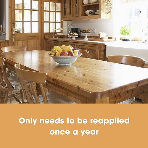 Furniture Clinic Premium Beeswax Polish (6.8oz/200ml) | Condition, Restore, Protect, & Waterproof Wood Furniture, Cabinets, and More | Natural Wax Furniture Clinic