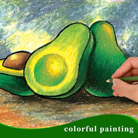 GETHPEN Pastel Chalk Colored Pencils,Set of 24 Colors,Pastel Colored Pencils,Color Charcoal Pencils for Drawing Sketching Coloring Shading,Art GETHPEN