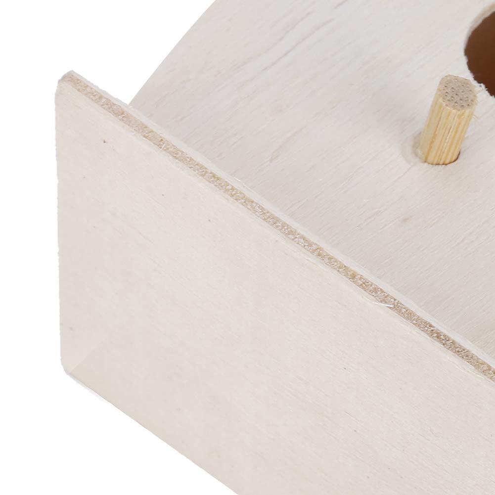 Mokernali 4 Mini Wooden Birdhouses, Hanging Birds Nest Ornaments, 7x4x7cm Outdoor Birdhouse, Charming Decoration for Outdoor Garden, Balcony and Mokernali