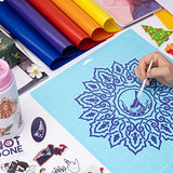 Lzerking Cutting Mat for Cricut 4 Pack Accessories and Supplies Light Replacement Blue Cut Pads Cricket Cards for Cutting Machine Maker/Maker Lzerking