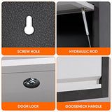 SUXXAN Metal Wall Cabinet with Up-flip Door,Wall-Mounted Locker for Garage Workshop Kitchen（one Cabinet SUXXAN