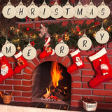 Artmag 100pcs Christmas Unfinished Wood Wooden DIY Hanging Ornaments Blank Round Wood Discs for Kids Crafts Centerpieces Holiday Christmas Hanging Artmag