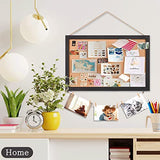 Miratino Cork Board Bulletin Board, 16 x 11 Inches Wooden Frame Pin Board, Cute Cork Boards for Walls Hanging for Office, Home Decor, School (Pins, Miratino