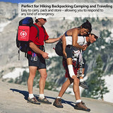 Comprehensive First Aid Kits -Labeled Compartments Trauma Kits, Compact Emergency Kits for Car, Boats, Camping, Hurricanes and Outdoor Emergencies, Besst Survivor