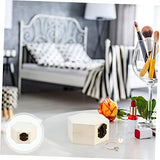 Abaodam 2pcs Hexagonal Jewelry Box Unfinished Wooden Wedding Kids Jewelry Organizer Jewelry Organizer Clear Jewelery Organizer Treasure Chest for Abaodam