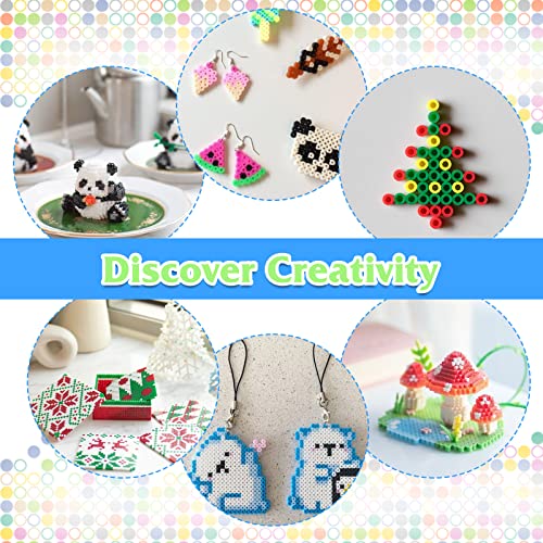 Quefe 11800pcs Fuse Beads Craft Kit, 36 Colors 5mm Beads, Melting Beads Set for Kids, Ideal for Crafts and Arts Projects, Great Gift for Birthday and QUEFE