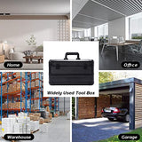 E ELIAUK Tool Box Hard Case Tool Organizer Storage Cabinet Carry Case,Toolbox with Drawers, Black E ELIAUK