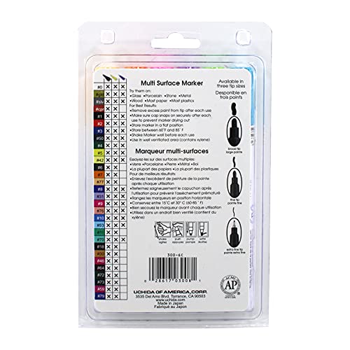 Uchida Of America DecoColor Paint Marker, Primary Colors, 6 per Set - WoodArtSupply