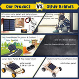 STEM 4 Set Solar Motor Kit,Wooden Model Electric Car Science Experiment Projects,Educational 3D Building Puzzles Electronic with 3 Different Motors SCAEMO