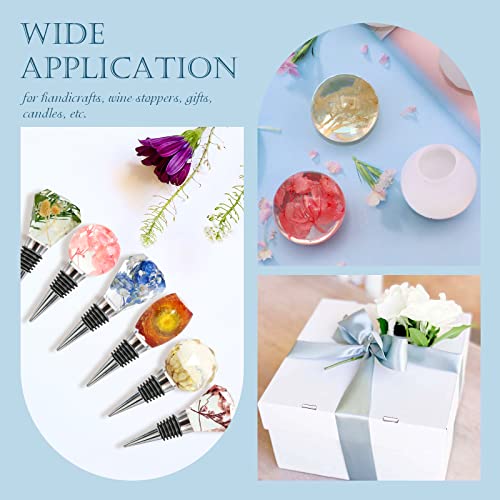 ZYNERY 31PCS Bottle Stopper Resin Molds Kit, Geometric Spherical Silicone Resin Molds with Wine Bottle Stoppers, Epoxy Resin Molds Resin Casting ZYNERY