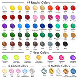82 Pack Acrylic Paint Set, Shuttle Art 66 Colors Acrylic Paint with 10 Brushes, 22ml/0.74oz Tubes, Vibrant Colors, Artist Painting Supplies for Kids, Shuttle Art