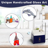 Godora Stained Glass Grinder, Mini Stained Glass Kit with 5/8" & 1" Grinder Bits, Widely Used for Glass Processing Arts and Decoration Godora