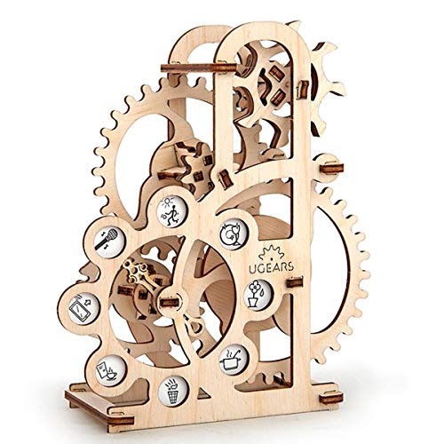 UGEARS Dynamometer - Mechanical Model Construction Kit 3D Wooden Puzzle for Self-Assembly Without Glue - Brainteaser for Kids, Teens and Adults UGEARS