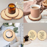 50 PCS 4-4.7 Inch Natural Wood Slices, Unfinished Pine Wood Circles with Barks for Coasters, DIY Crafts, Christmas Rustic Wedding Ornaments and GNIEMCKIN
