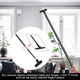 12PCS Universal Vacuum Attachment Kit Wet Dry Plastic Vacuum Hose Adapter 1-1/4" Vacuum Cleaners Accessories with Horse Hair Brush Extension Wand Riiriou