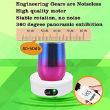 YVV Turner Cup Rotating Display Stand for Epoxy Glitter Tumbler, 360 Degree Automatic Mute Rotating Turntable for Photography Products Tumbler Making YVV