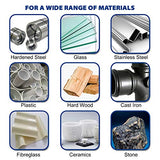 8PC Carbide Burr Set 1/4" Shank, Tungsten Double Cut Rotary Die Grinder Bits - Cutting Burrs for Milwaukee, Dewalt and Die Grinder Accessories - Wood TaitaTools