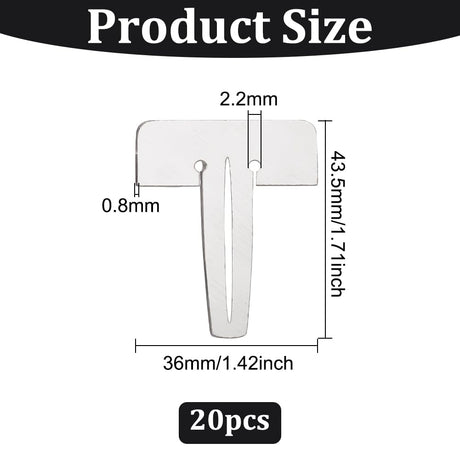 BENECREAT 20 PCS Stainless Steel Honeycomb Pin, Honeycomb Pin Retaining Pin for Laser Cutting Machine and Engraving Machine Honeycomb Plate Retaining BENECREAT
