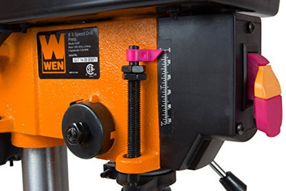 WEN 4208T 2.3-Amp 8-Inch 5-Speed Cast Iron Benchtop Drill Press,Black/Orange