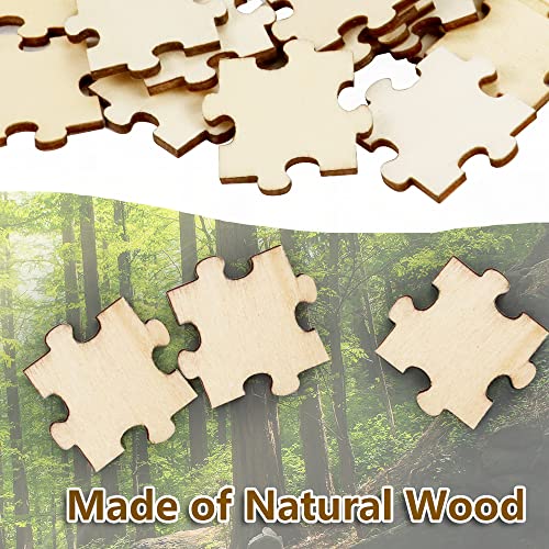 UPlama 300PCS Blank Puzzles, Freeform Blank Puzzle Pieces Blank Wooden Puzzles DIY Jigsaw Puzzles Plain Puzzle Pieces for Crafts, Arts, Card Making - WoodArtSupply