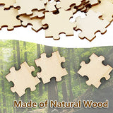 UPlama 300PCS Blank Puzzles, Freeform Blank Puzzle Pieces Blank Wooden Puzzles DIY Jigsaw Puzzles Plain Puzzle Pieces for Crafts, Arts, Card Making UPlama