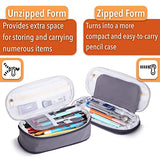 Mr. Pen- Pencil Case, Pencil Pouch, Grey, Pen Bag, Large Pencil Bag, School Supplies, Cute Pencil Bag for Kids, Fabric Mr. Pen