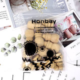 Honbay 12PCS Unfinished Wooden Christmas Tree Snowman Wood Christmas Ornaments Blank Woodn Peg Dolls for Art Painting Craft Projects HONBAY