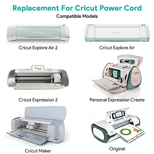 HKY 18V AC Adapter compatible with Cricut Explore 3,Explore Air 2,CRV001 CRVOO1 6"B142-180200-E2,Personal Expression Create, Expression - WoodArtSupply