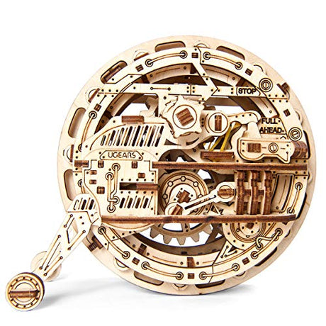 UGEARS Mechanical Monowheel 3D Puzzle Kit | Movable Unicycle Wooden Puzzle Craft Set and Thinking Task for Adults | 3D Model Kit Made of Wood Idea UGEARS