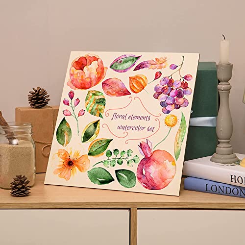 12 Pack 12 x 12 x 1/16 Inch-2 mm Thick Basswood Sheets for Crafts Unfinished Plywood Sheet Square Craft Wood Sheet Boards for DIY Projects, AWIZOM