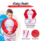 Paint Set for Kids | Premium Art Supplies for Boys & Girls | 27 Piece Acrylic Paint Set Includes Canvas Panels, Paint Brushes, Kids Apron, Tabletop LOOMiNi