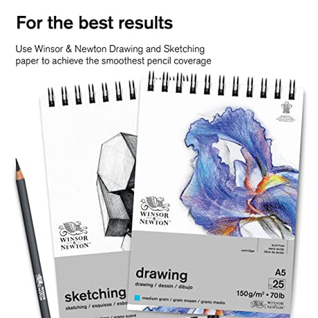 Winsor & Newton Studio Collection Artist Pencils, Graphite Pencils, Set of 6 Winsor & Newton