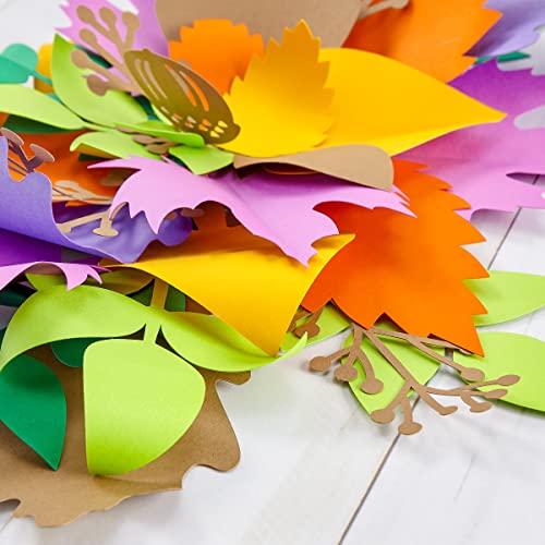 Astrodesigns Crafting Cardstock, 12" x 12", 65 lb./176 gsm, 7-Color Fall Assortment, 84 Sheets (91822) Astrodesigns