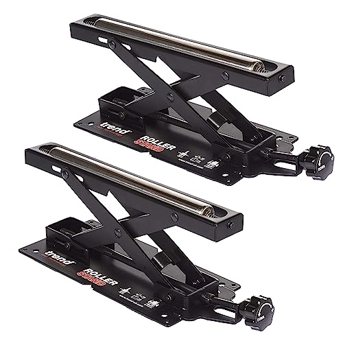 Trend Set of 2 Adjustable Miter Saw Roller Stand, 140 lbs Capacity and Height Adjustment from 2 inches to 6.3 inches, R/STAND/A/2 TREND