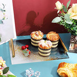 4 Pieces Large Tray Resin Molds, Gartful Silicone Jewelry Tray Molds, Geode Agate Platter Mold for Making Faux Agate Tray, Serving Board, Coaster, Gartful