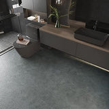 VEELIKE 12''x24'' Peel and Stick Floor Tile Waterproof Grey Floor Tile Stickers 24-Pack Concrete Look Peel and Stick Flooring Tiles for Kitchen VEELIKE