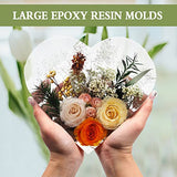 Resin Silicone Molds Large, Heart Resin Molds Silicone, Large Silicone Molds for Epoxy Resin, Deep Casting Resin Molds Epoxy Resin Molds for Flowers MAMUNU