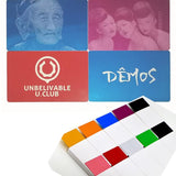 Laser Engraving Blank Cards, Silver Thick Printing Blank Laser Engraving Aluminum Sublimation Metal Business Name Cards For House Office Customer Diy Wokyo