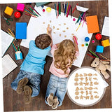 ABOOFAN 1000 Pcs Marine Life Wood Chips Wooden Sea Life Slices Wood Cutouts Ocean Animal Wooden Slices Unfinished Wood Animal Fish Cutouts Seahorse ABOOFAN