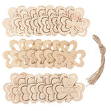 Anneome 30pcs Small Pendant Wooden Shamrock Cutouts Shamrock Decorations Unfinished Wooden Cutouts DIY Shamrocks Cutouts Wood Crafts Shamrock Prop Anneome