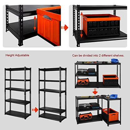 PACHIRA E-Commerce 5-Tier Garage Shelving Unit Heavy Duty Adjustable Storage Rack Metal Shelves for Kitchen, Garage, Office, 28" W x 12" D x 60" H - WoodArtSupply