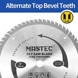MASTEC 8 Inch 64 Tooth Circular Saw Blade Anti Kickback Tooth for Wood Cutting with 5/8-Inch Arbor MASTEC