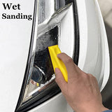 AutKerige Micro Detail Sander with 70PCS Sandpaper-Grit 400 600 800 1000 1500 2000 3000, 3.5”x 1” Mini Sander Kit with Hook and Loop Sanding Strips AutKerige