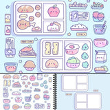 My First Trip Sticker + Coloring Book (500+ Stickers & 12 Scenes) by Cupkin - Side by Side Activity Book Design - Fun Toddler Travel Essential CUPKIN